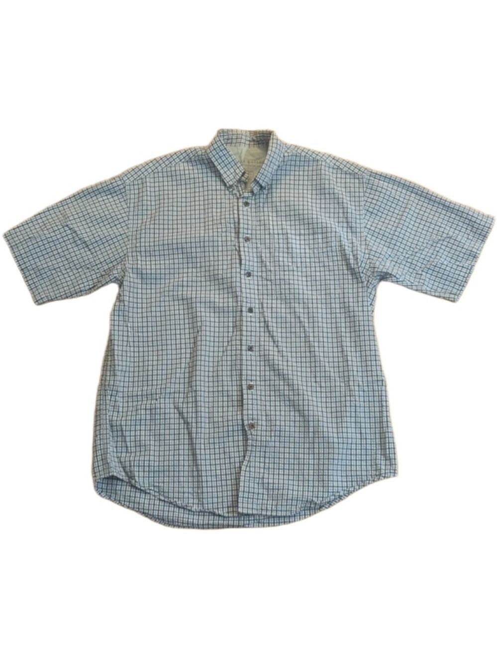 Haggar Men's Large Tall Plaid Shirt